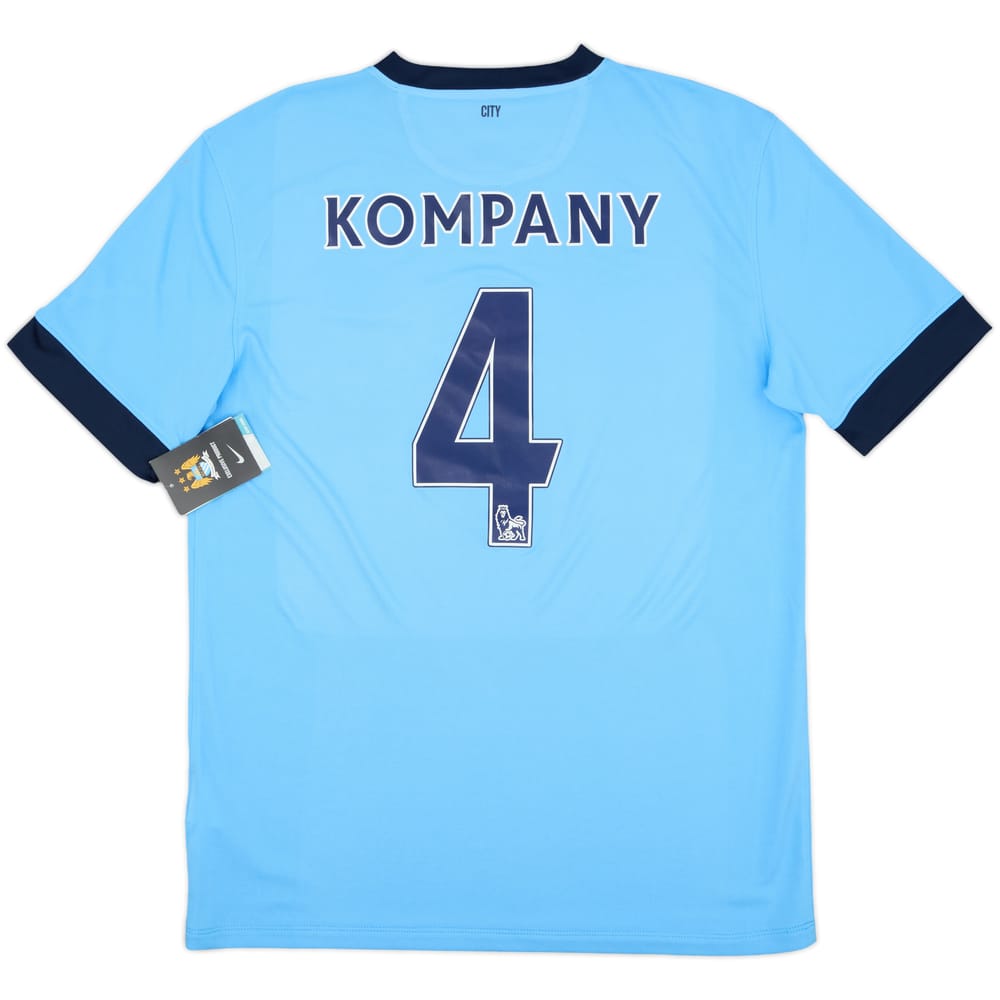2014-15 Manchester City Home Shirt Kompany #4 (L)