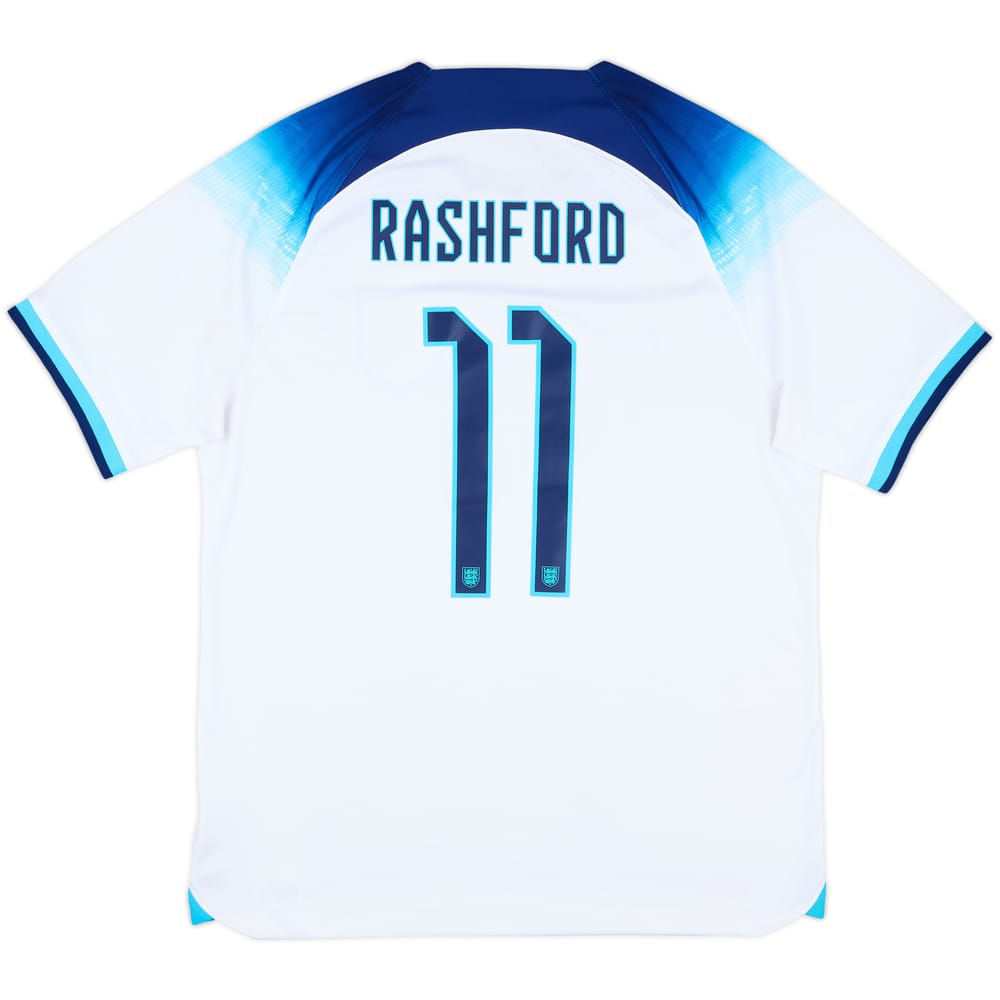 2022-23 England Home Shirt Rashford #11 - 8/10 - (L)