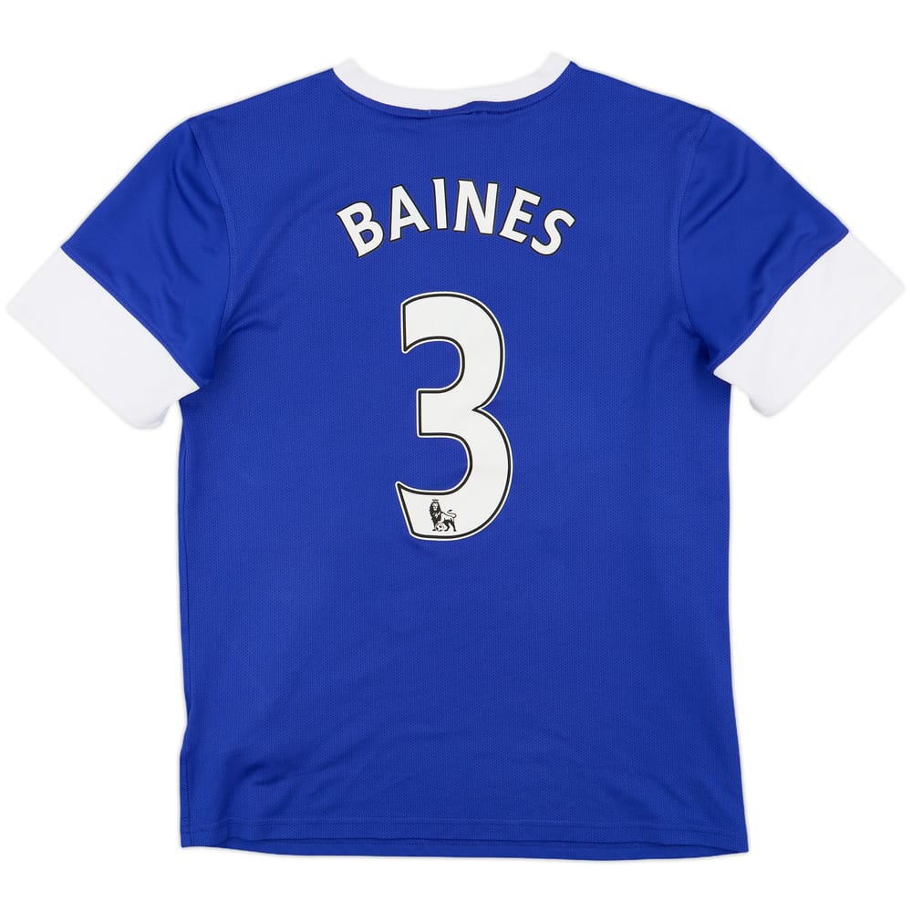 2012-13 Everton Home Shirt Baines #3 - 7/10 - (M)