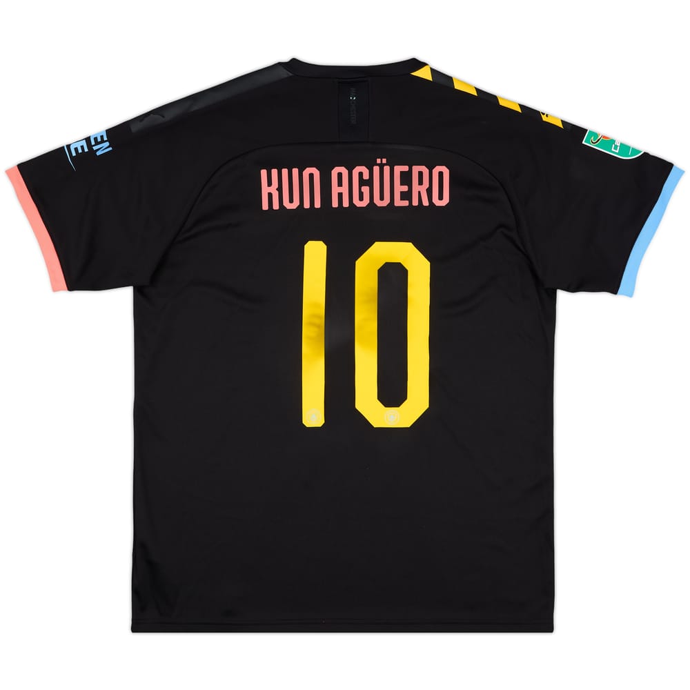 2019-20 Manchester City Away Shirt Kun Aguero #10 - 6/10 - (XL)