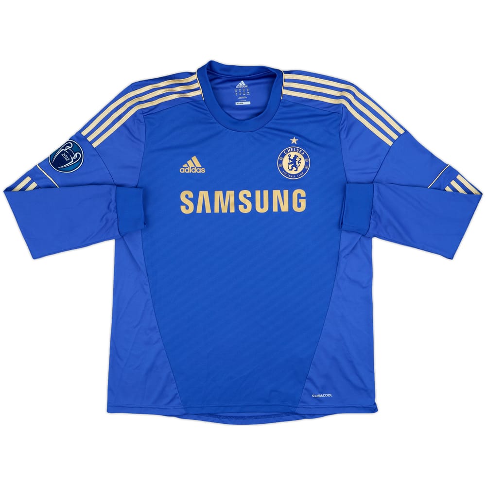 2012-13 Chelsea Home L/S Shirt - 8/10 - (XL)