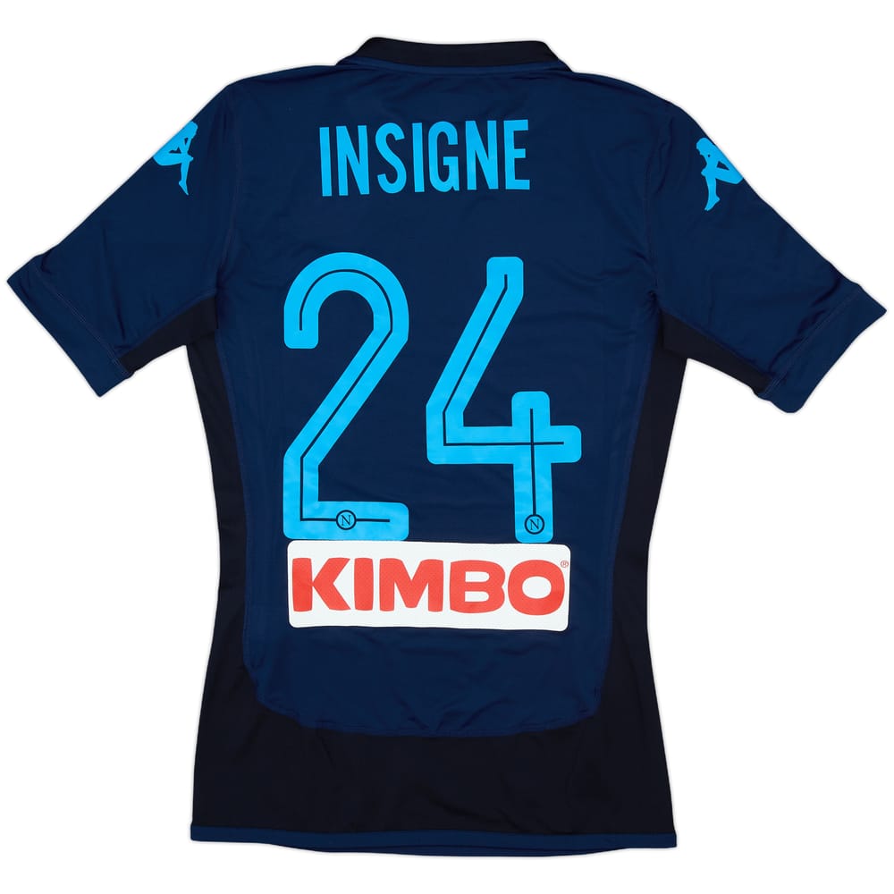 2017-19 Napoli Authentic Third Shirt Insigne #24 - 10/10 - (S)