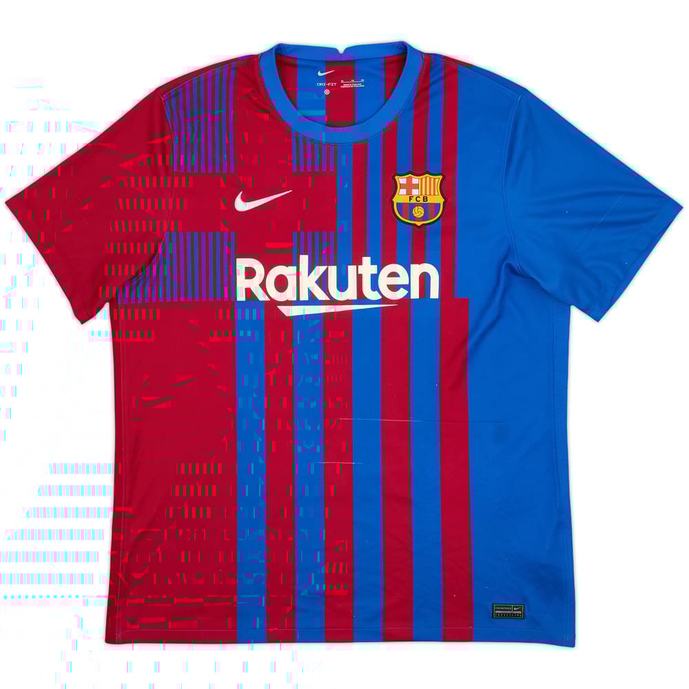 2021-22 Barcelona Home Shirt - 5/10 - (XL)