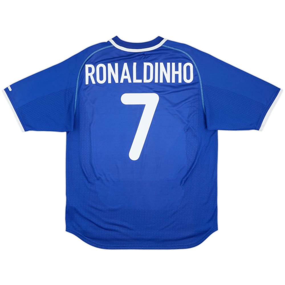 2000-02 Brazil Away Shirt Ronaldinho #7 - 5/10 - (L)