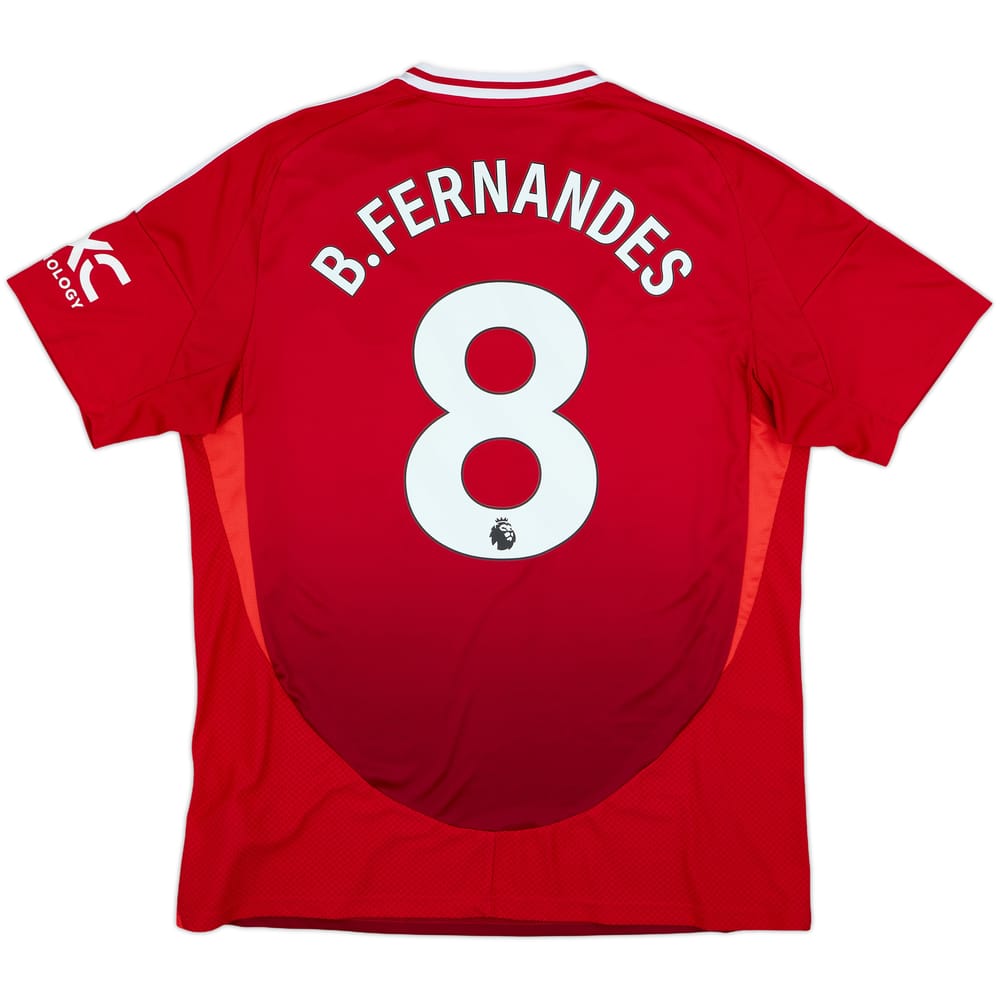 2024-25 Manchester United Home Shirt B.Fernandes #8 - 9/10 - (XL)