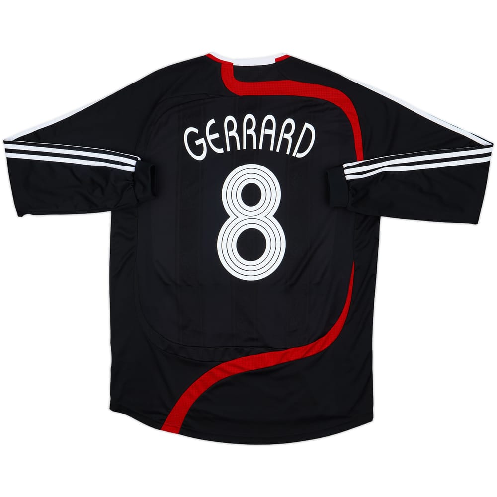2007-08 Liverpool Player Issue Third L/S Shirt Gerrard #8 - 8/10 - (XL)