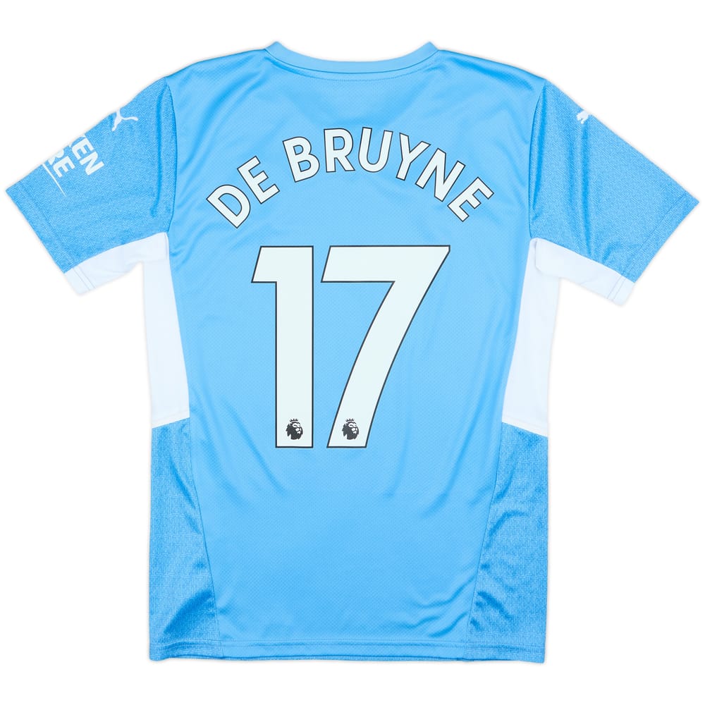 2021-22 Manchester City Home Shirt De Bruyne #17 - 10/10 - (S)