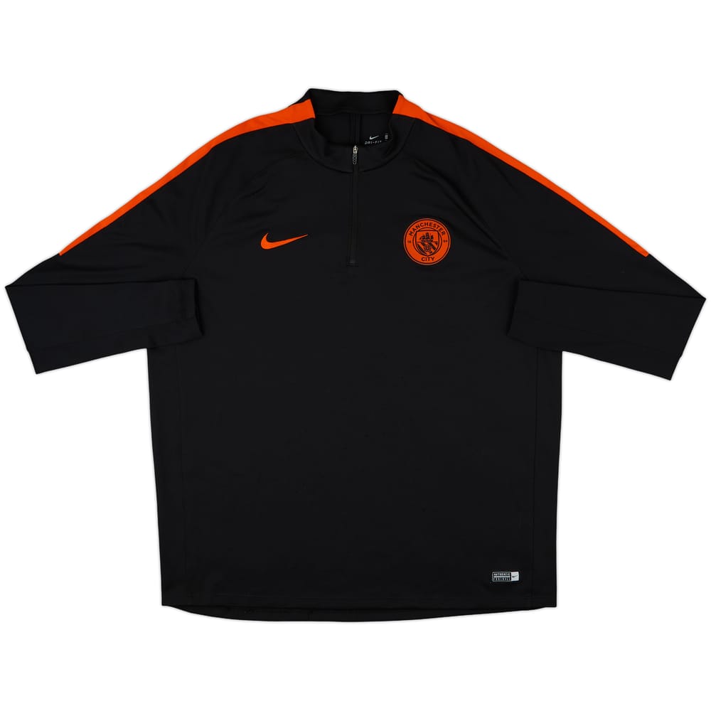 2016-17 Manchester City Nike 1/4 Zip Drill Top - 8/10 - (XXL)