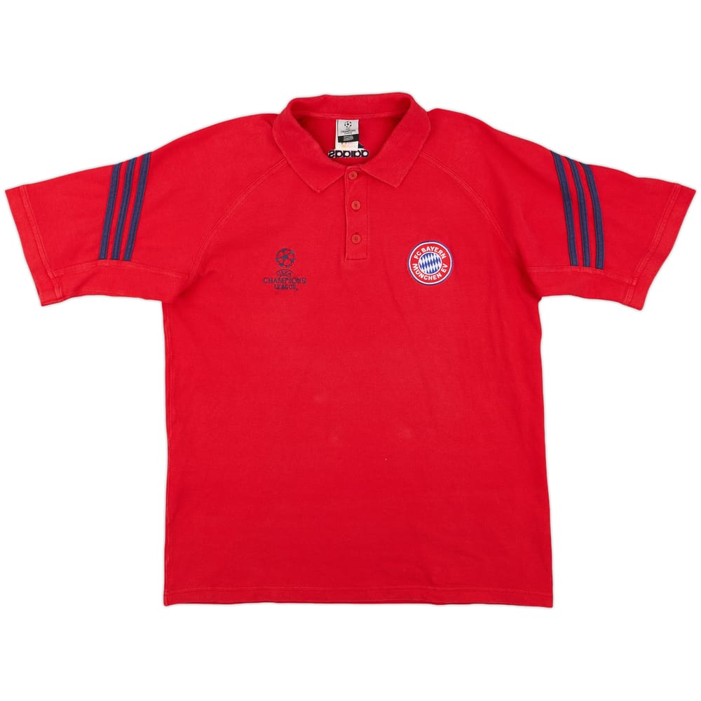 2001-02 Bayern Munich adidas CL Polo Shirt - 9/10 - (L)