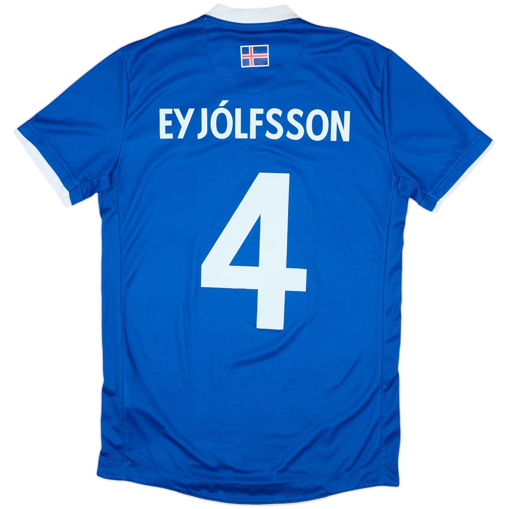 2016-18 Iceland Home Shirt Eyjolfsson #4 - 10/10 - (L)