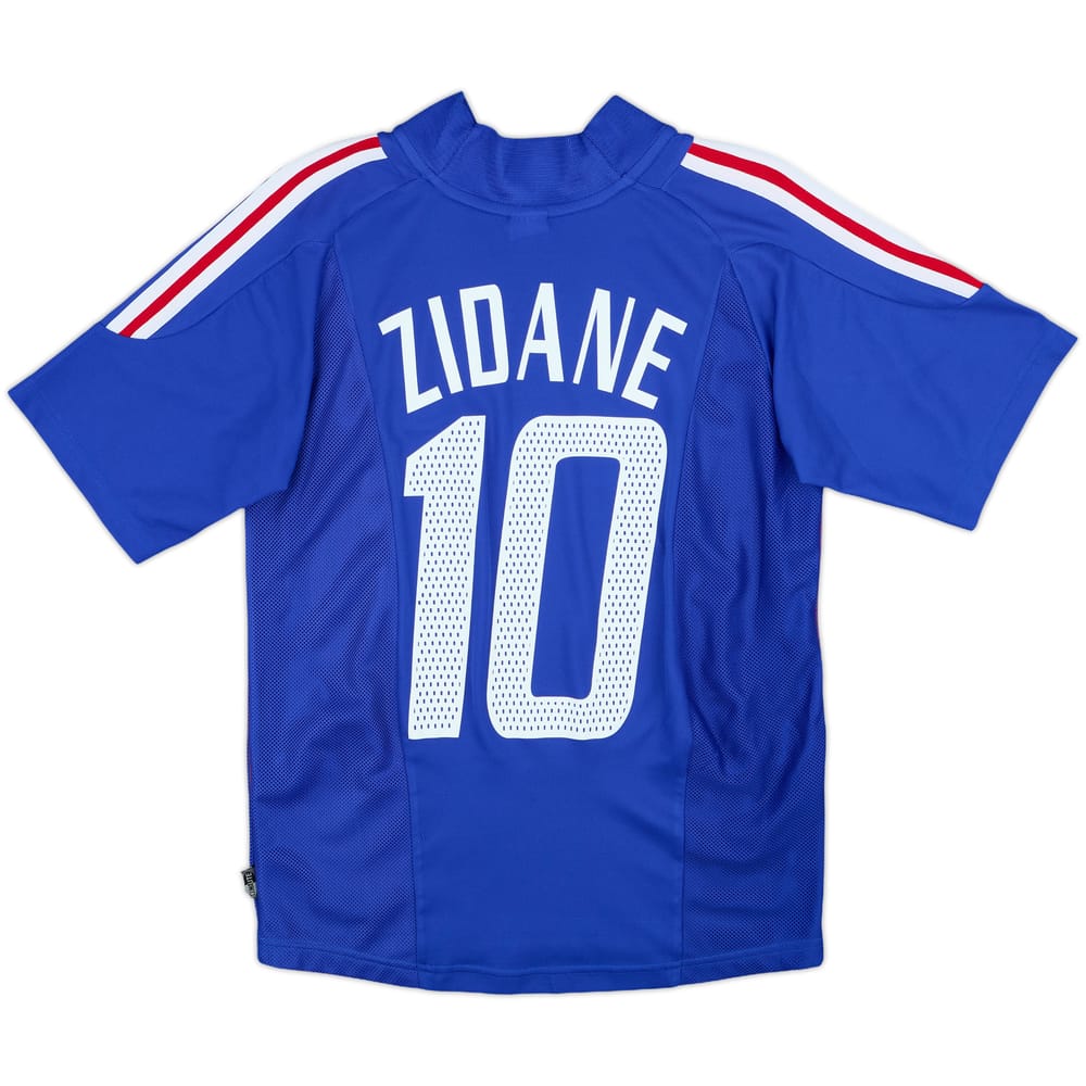 2002-04 France Home Shirt Zidane #10 - 9/10 - (Y)