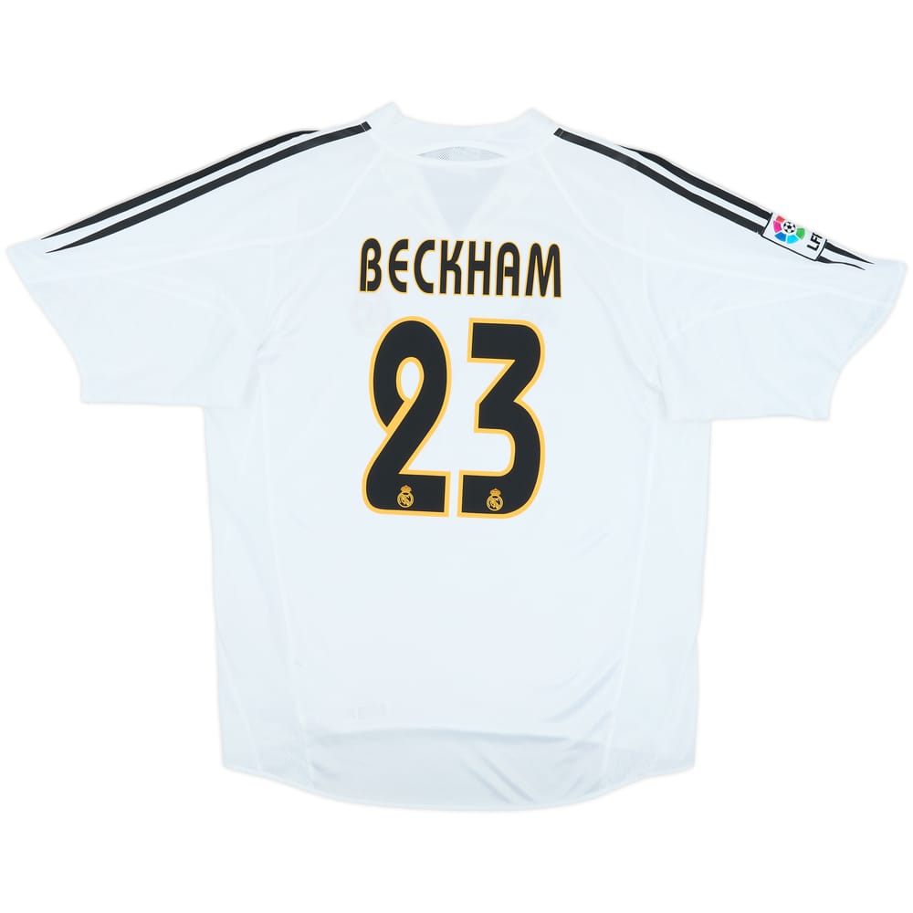 2004-05 Real Madrid Home Shirt Beckham #23 - 8/10 - (L)