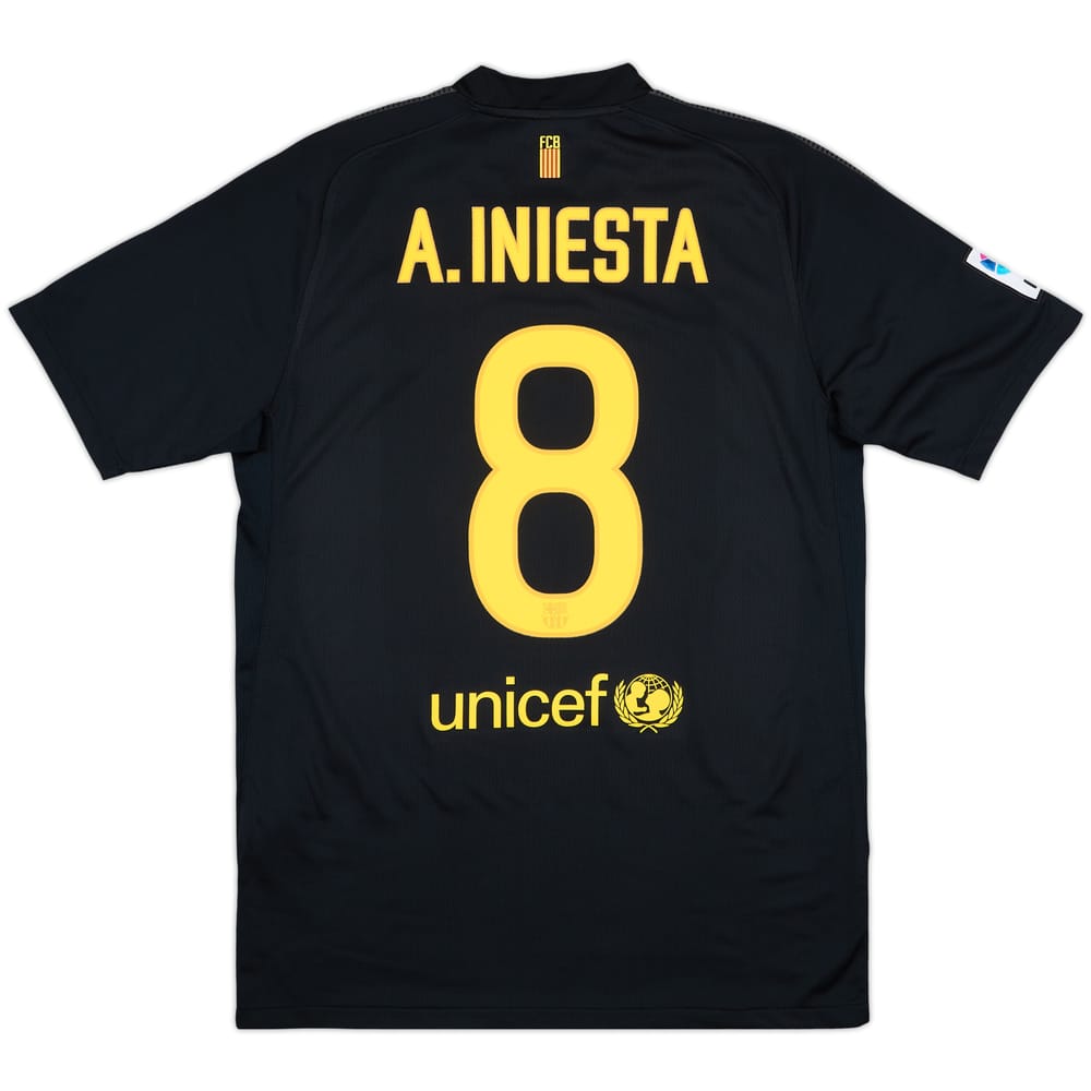 2011-12 Barcelona Away Shirt A.Iniesta #8 - 9/10 - (M)