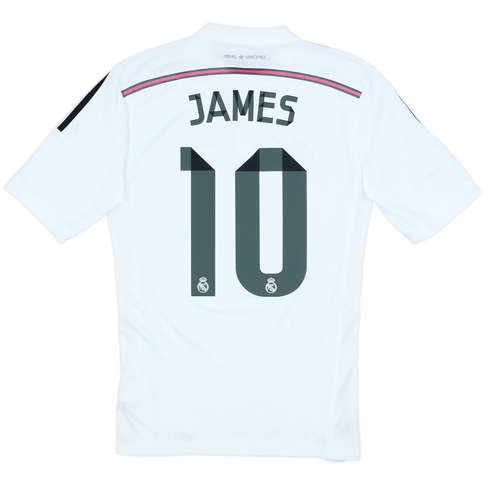 2014-15 Real Madrid Home Shirt James #10 - 7/10 - (S)