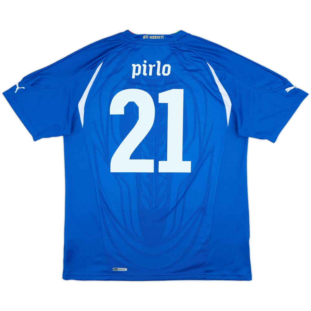 2010-12 Italy Home Shirt Pirlo #21 - 8/10 - (L)