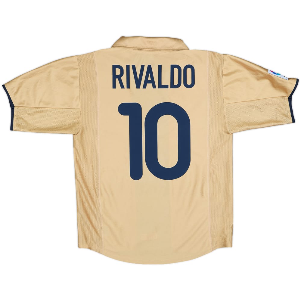 2001-03 Barcelona Away Shirt Rivaldo #10 - 9/10 - (S)