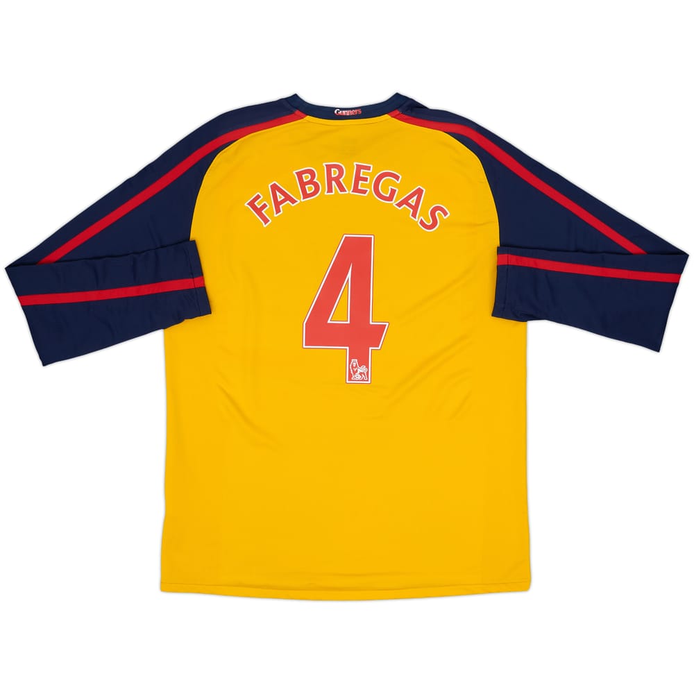 2008-09 Arsenal Away L/S Shirt Fabregas #4 - 7/10 - (L)