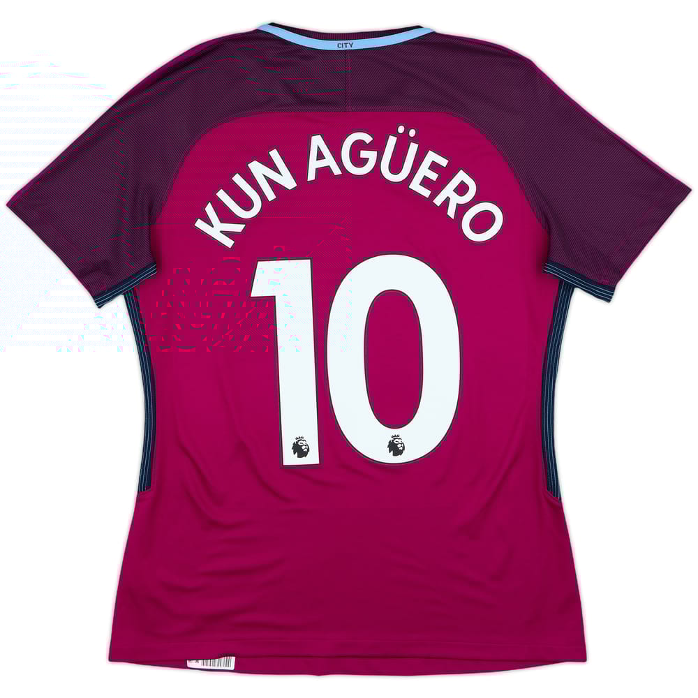 2017-18 Manchester City Away Shirt Kun Aguero #10 - 10/10 - (Women's L)