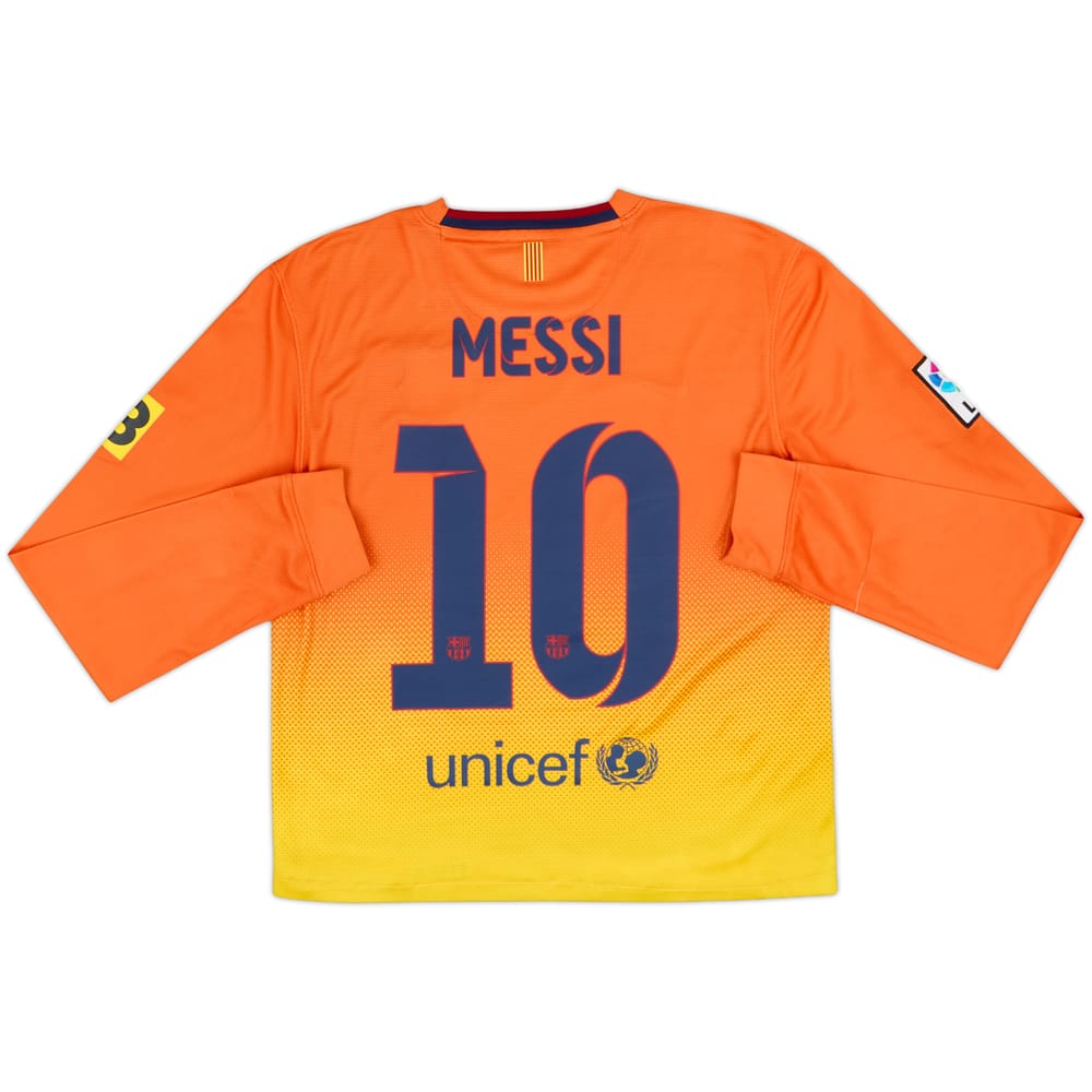 2012-13 Barcelona Away L/S Shirt Messi #10 - 8/10 - (S)
