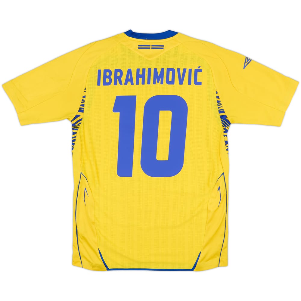 2007-09 Sweden Home Shirt Ibrahimovic #10 - 9/10 - (S)