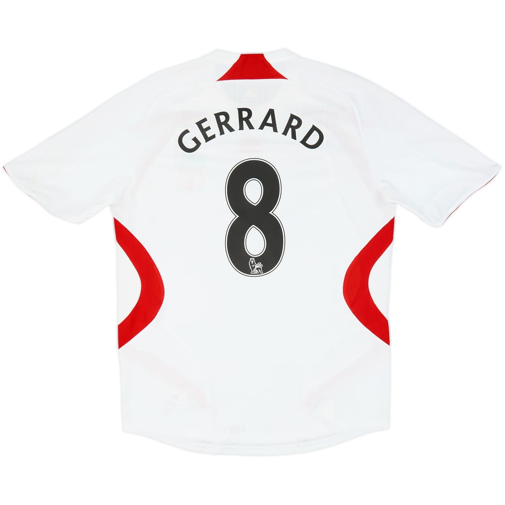 2007-08 Liverpool Away Shirt Gerrard #8 - 5/10 - (M)