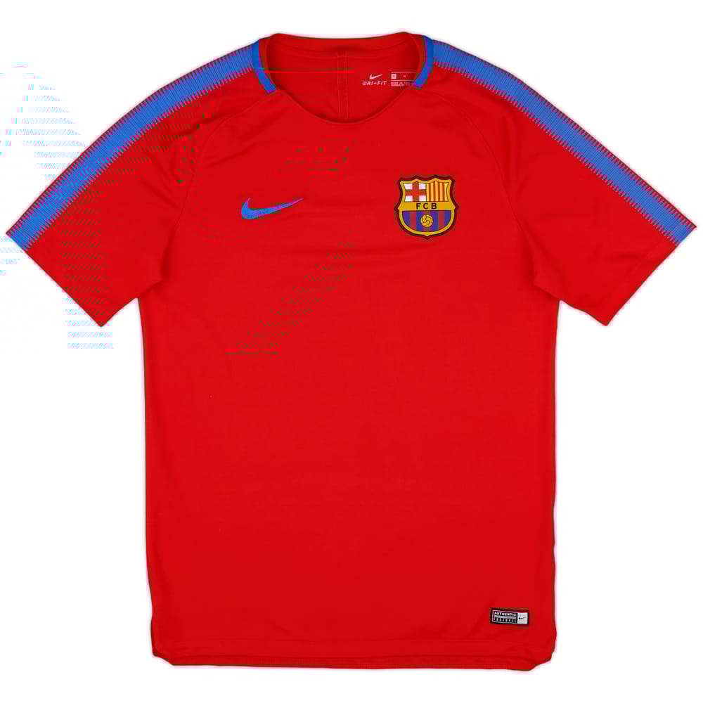 2017-18 Barcelona Nike Training Shirt - 8/10 - (M)