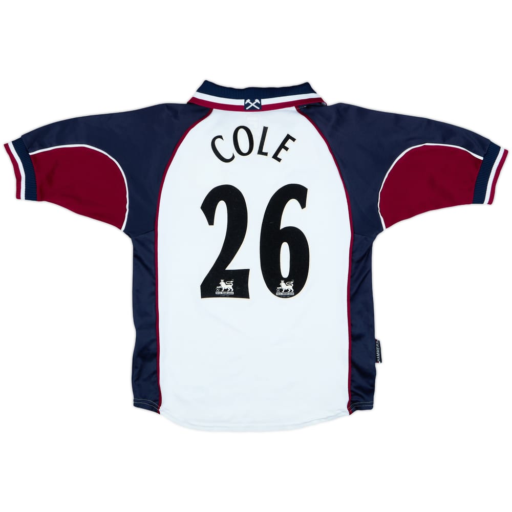 1999-01 West Ham Away Shirt Cole #26 - 7/10 - (XL.Boys)