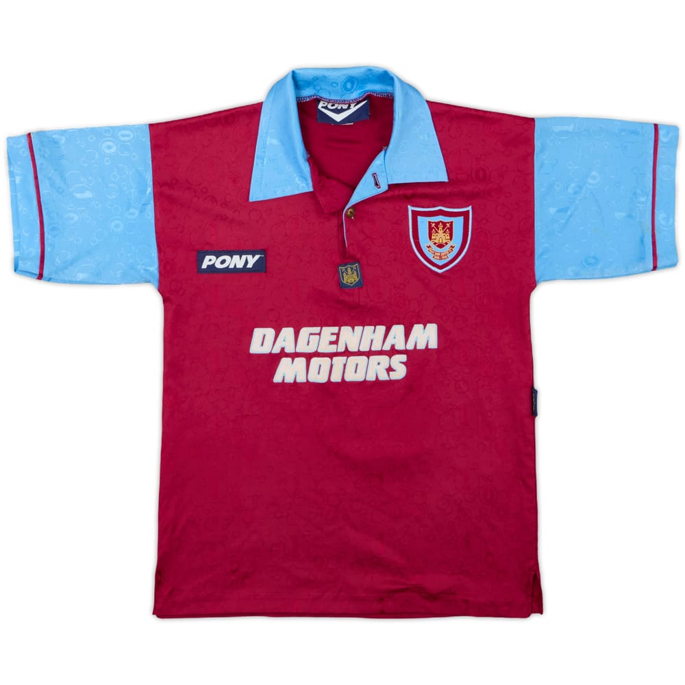 1995-97 West Ham Centenary Home Shirt - 5/10 - (L.Boys)
