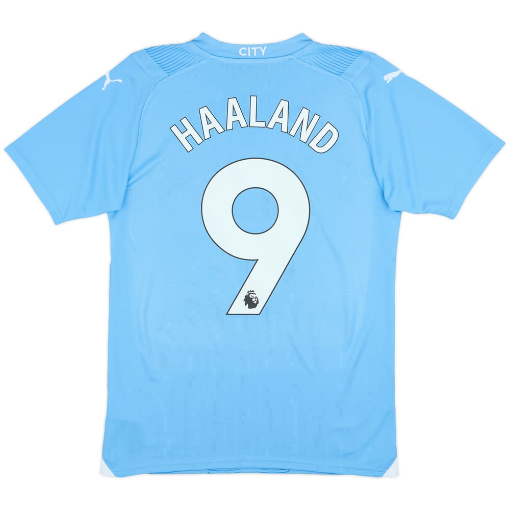 2023-24 Manchester City Home Shirt Haaland #9 - 10/10 - (S)