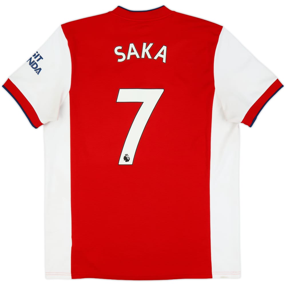 2021-22 Arsenal Home Shirt Saka #7 - 5/10 - (XL)