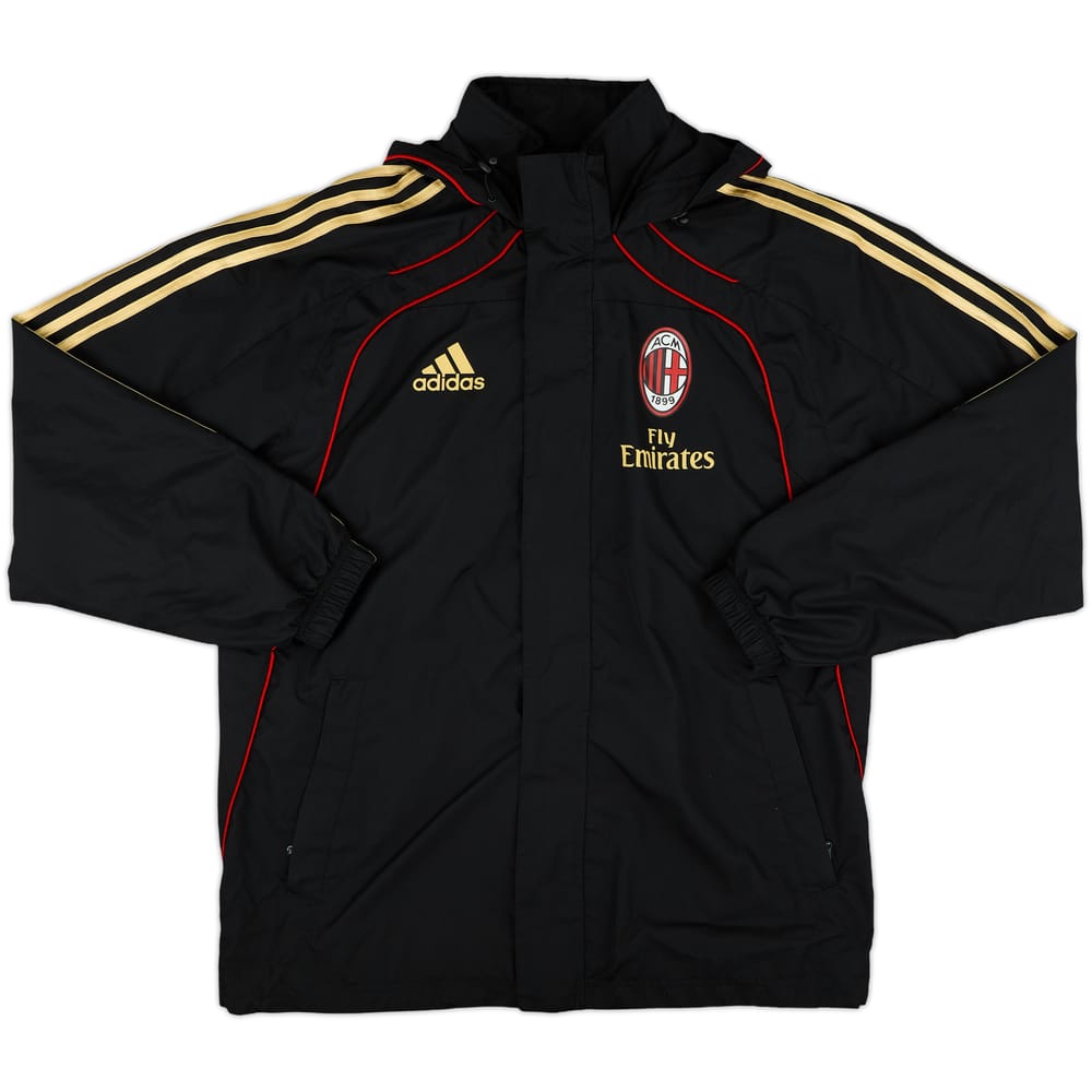 2010-11 AC Milan adidas Hooded Rain Jacket - 10/10 - (S)