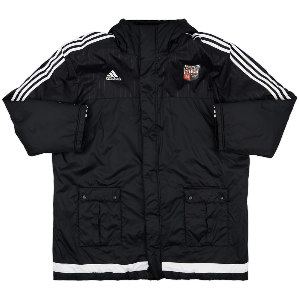 2015-16 Brentford adidas Padded Bench Coat - 9/10 - (XXL)