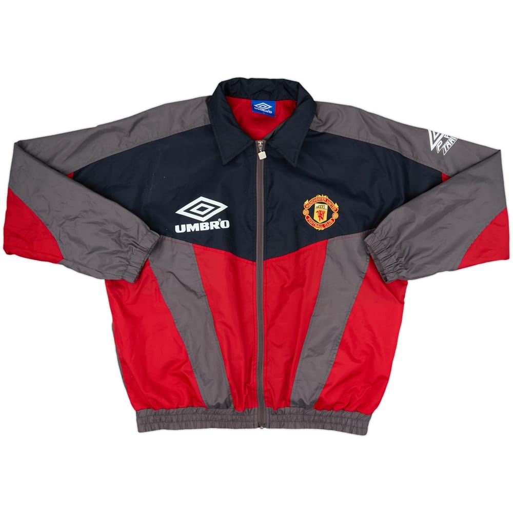 1994-95 Manchester United Umbro Track Jacket - 8/10 - (XL)