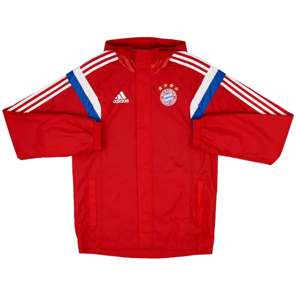 2014-15 Bayern Munich adidas Hooded Rain Jacket - 6/10 - (L)