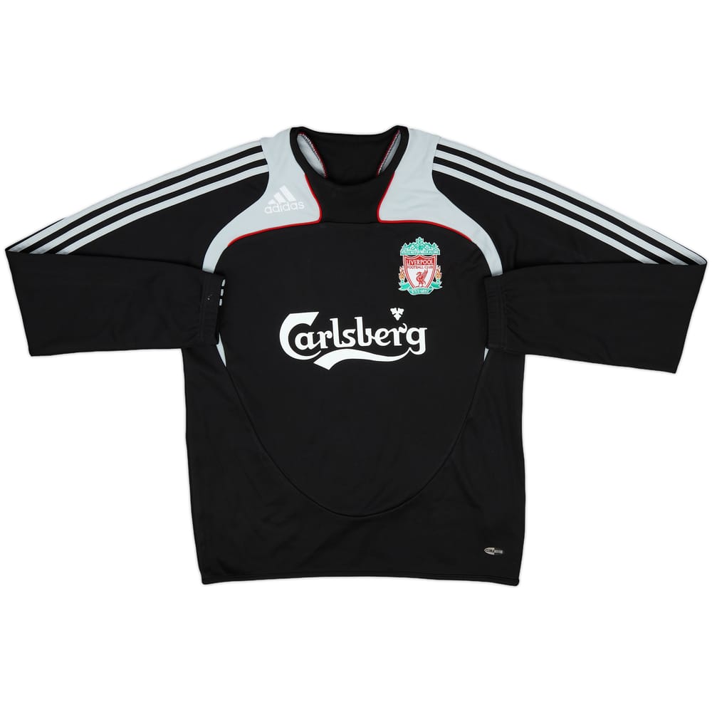 2008-09 Liverpool adidas Sweat Top - 8/10 - (S)