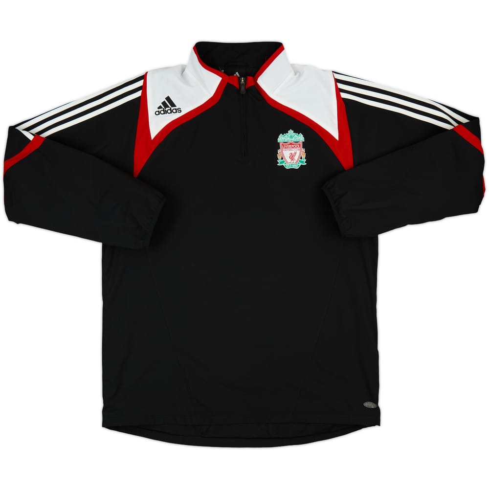 2007-08 Liverpool adidas 1/4 Zip Drill Top - 9/10 - (L)