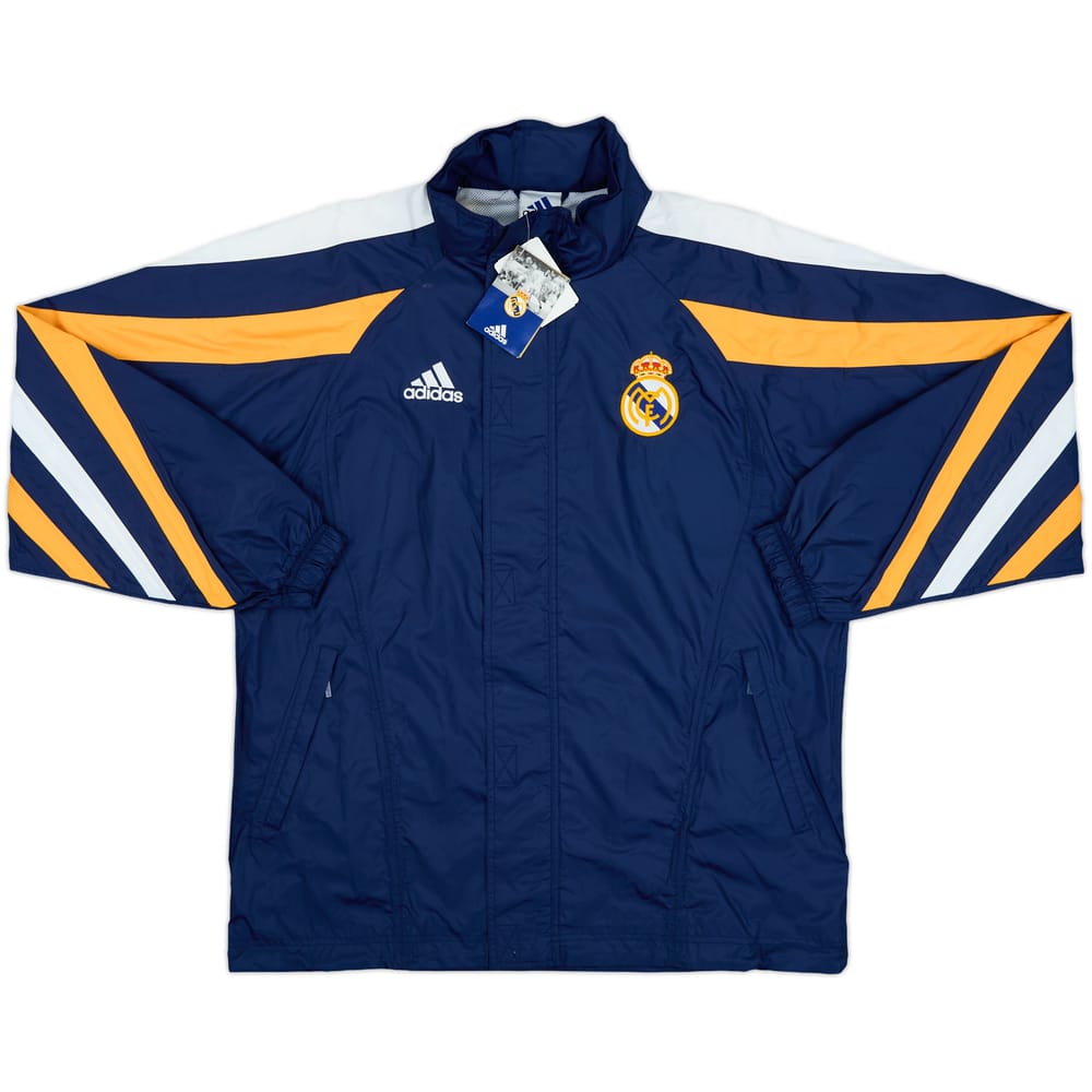 1998-99 Real Madrid adidas Hooded Rain Jacket (S)