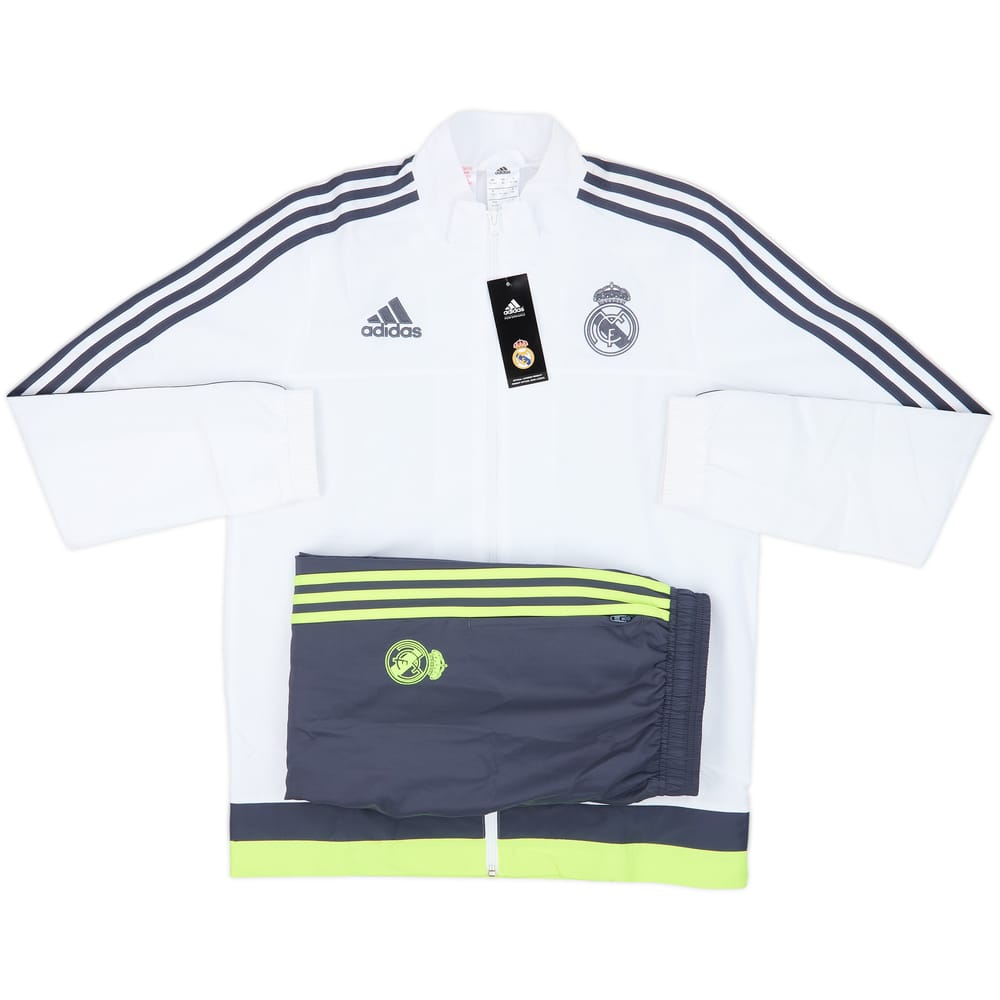 2015-16 Real Madrid adidas Full Tracksuit (XL.Boys)
