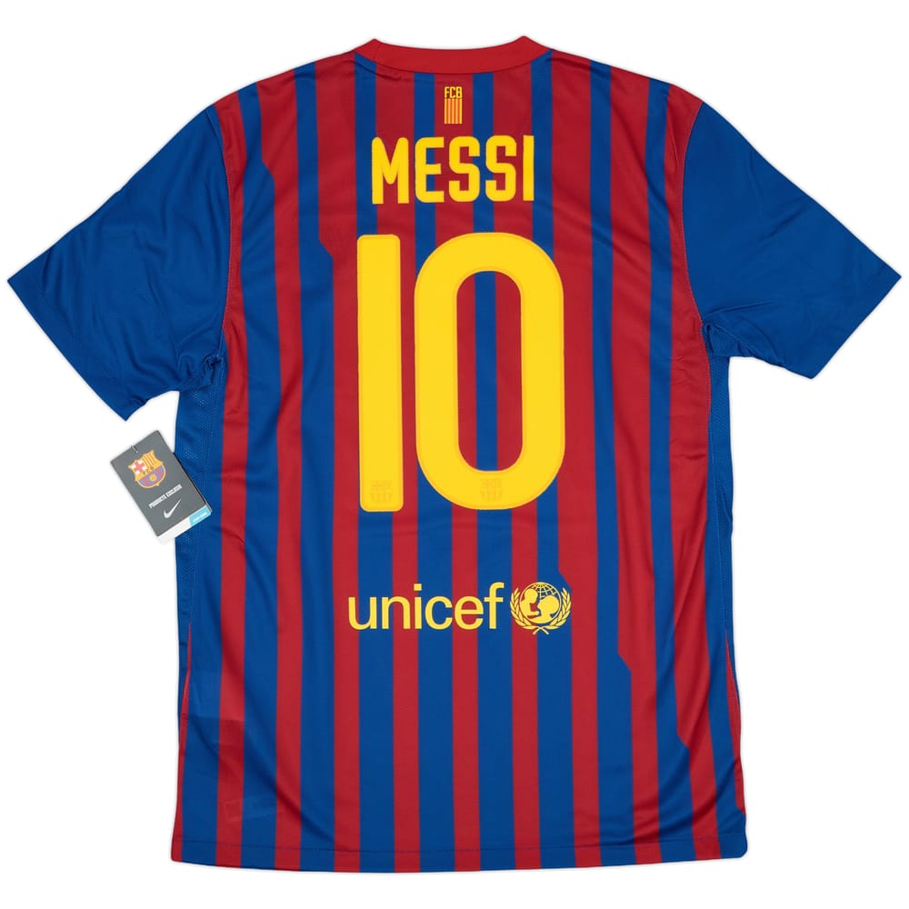 2011-12 Barcelona Home Shirt Messi #10 (M)