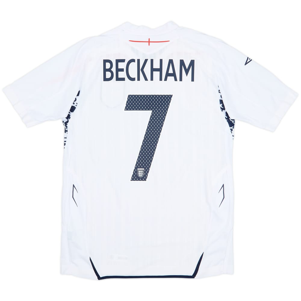 2007-09 England Home Shirt Beckham #7 (S)