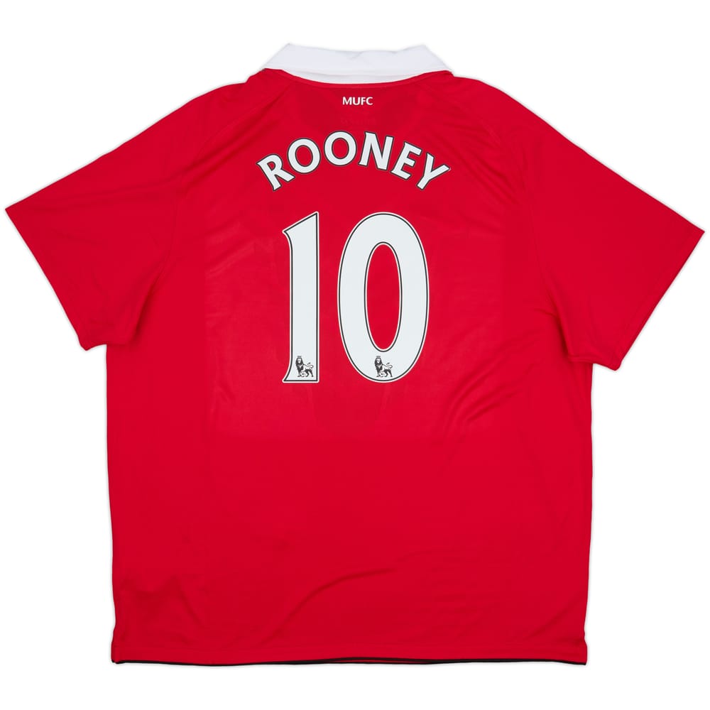 2010-11 Manchester United Home Shirt Rooney #10 (XXL)