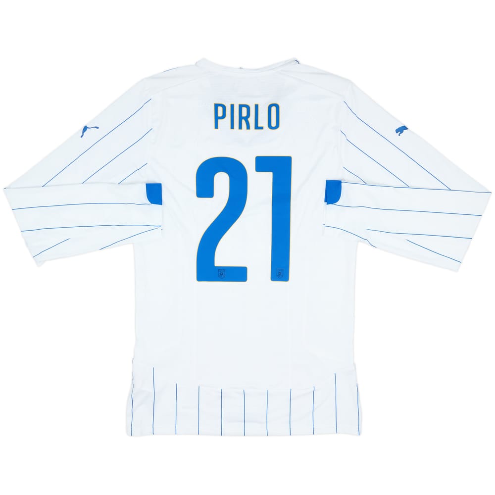 2014-15 Italy Player Issue ACTV Away L/S Shirt Pirlo #21 (XXL)