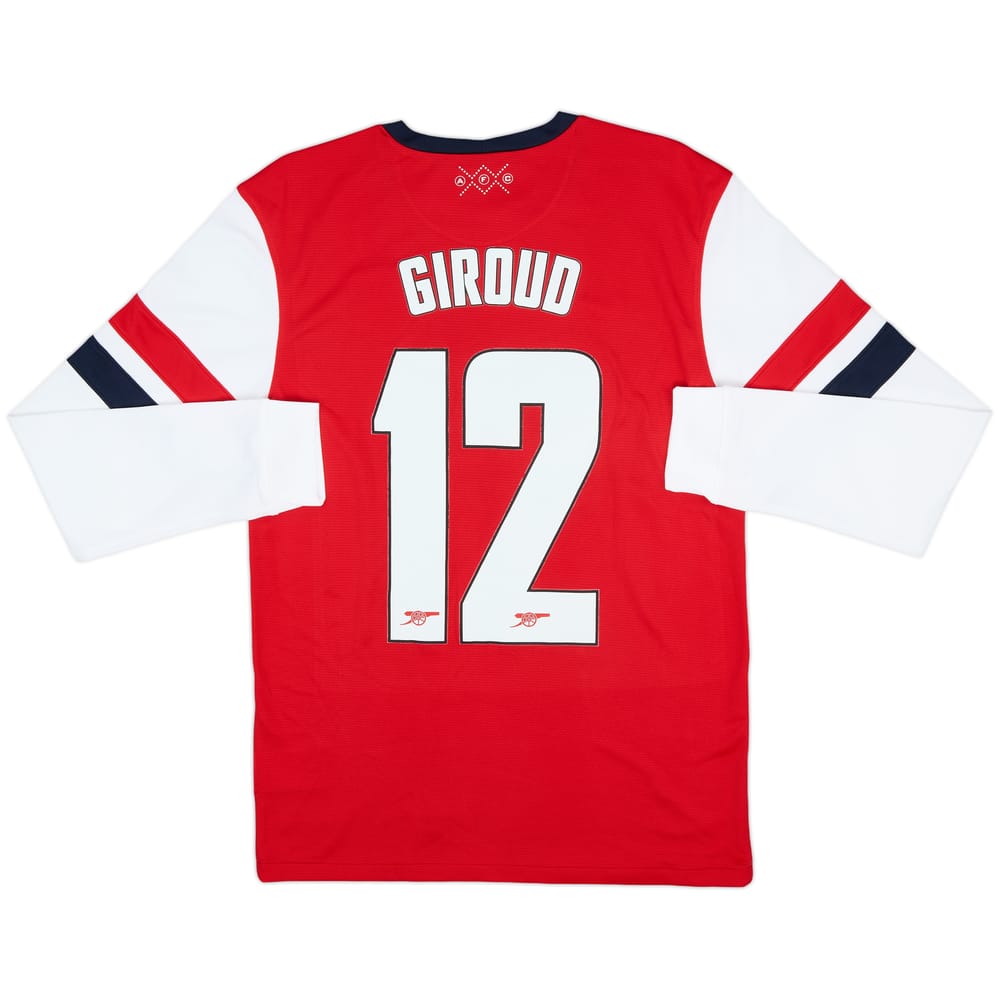 2012-14 Arsenal Home L/S Shirt Giroud #12 (S)