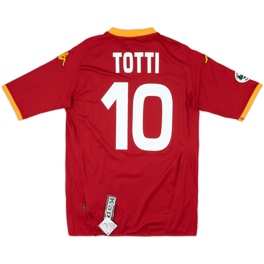 2007-08 Roma Home Shirt Totti #10 (XXL)