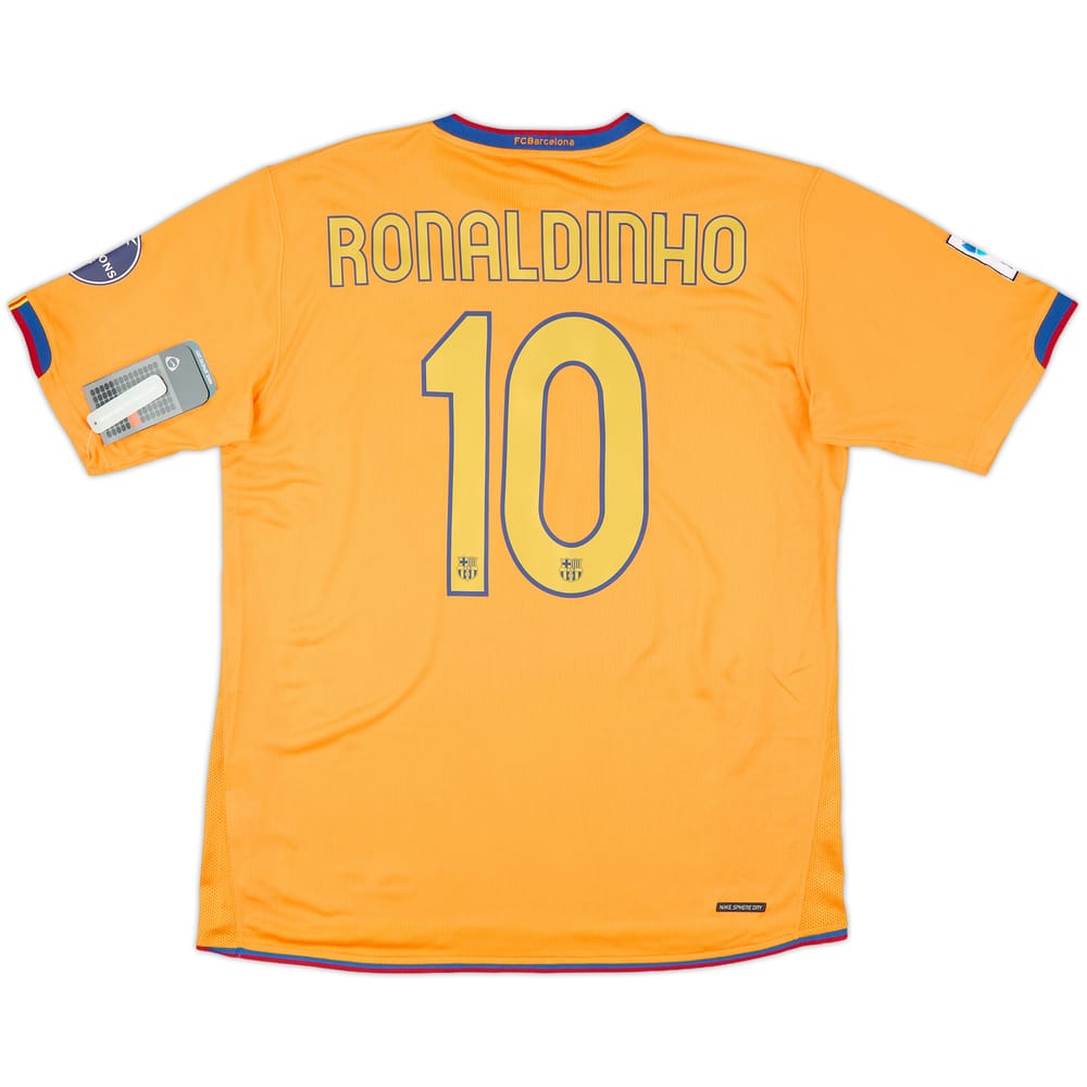 2006-08 Barcelona Away Shirt Ronaldinho #10 (L)