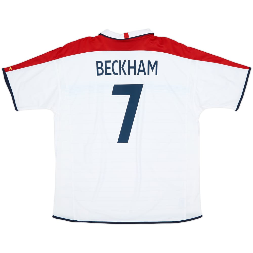 2003-05 England Home Shirt Beckham #7 (XXL)