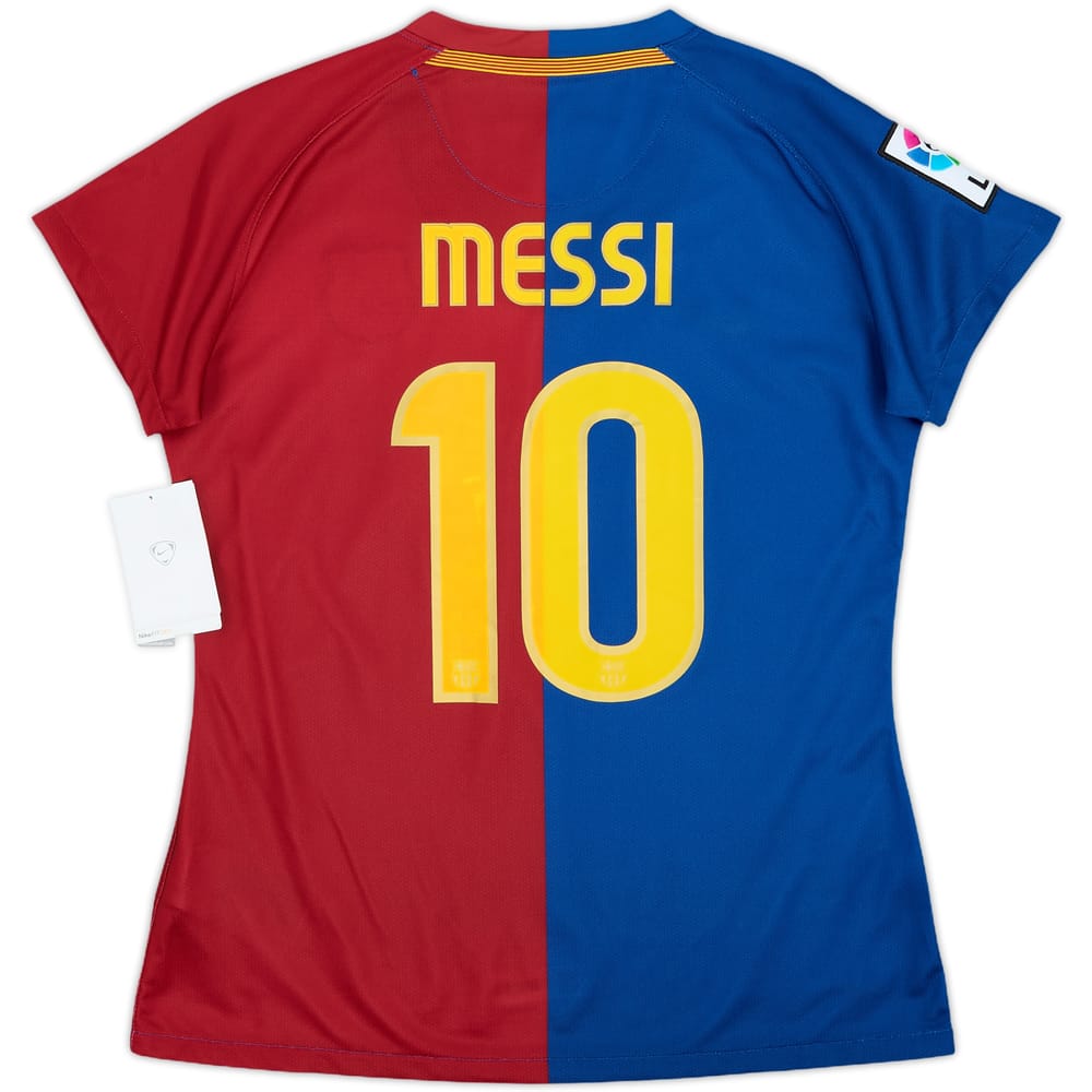2008-09 Barcelona Home Shirt Messi #10 (Women's M)