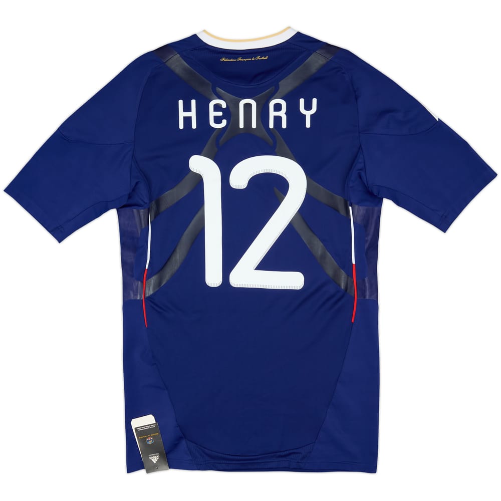 2009-10 France Player Issue Techfit Home Shirt Henry #12 (XL)