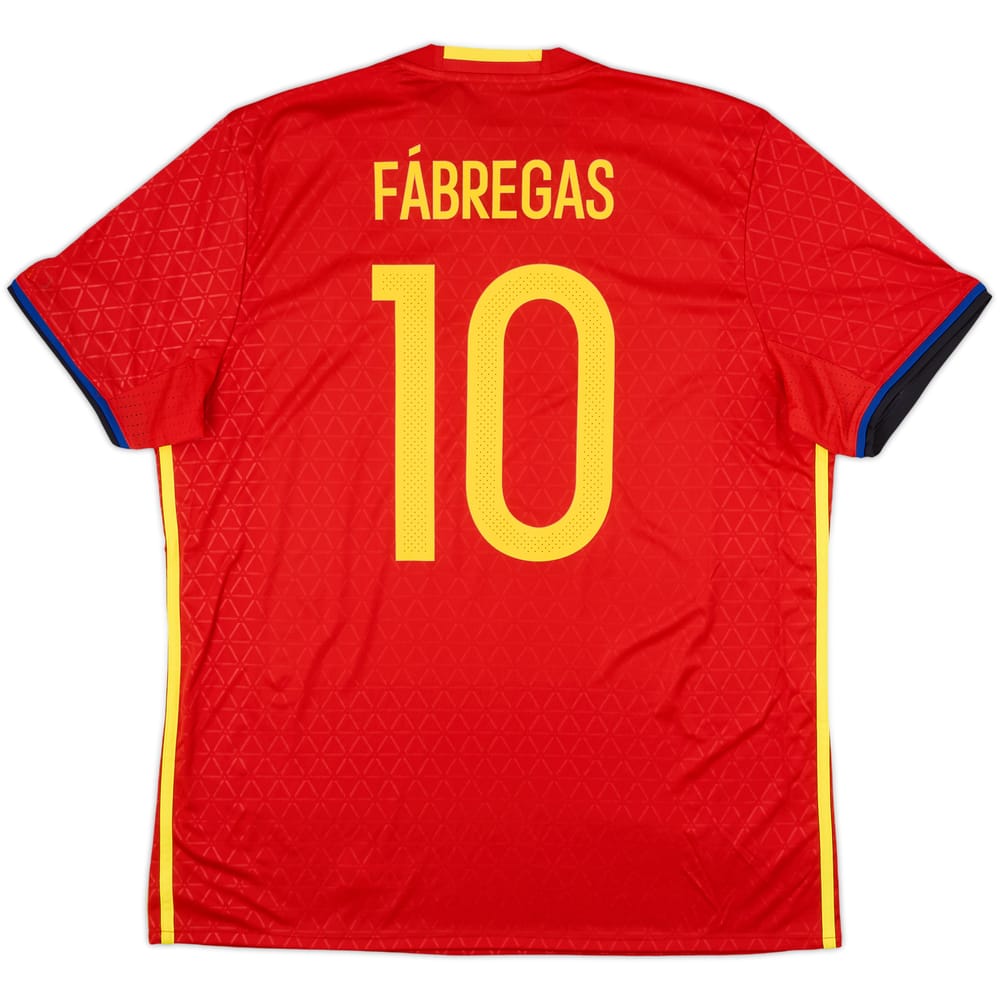 2016-17 Spain Home Shirt Fabregas #10 (XL)