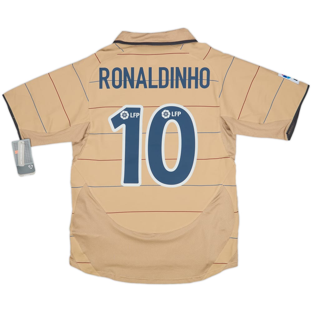 2003-05 Barcelona Away Shirt Ronaldinho #10 (S)